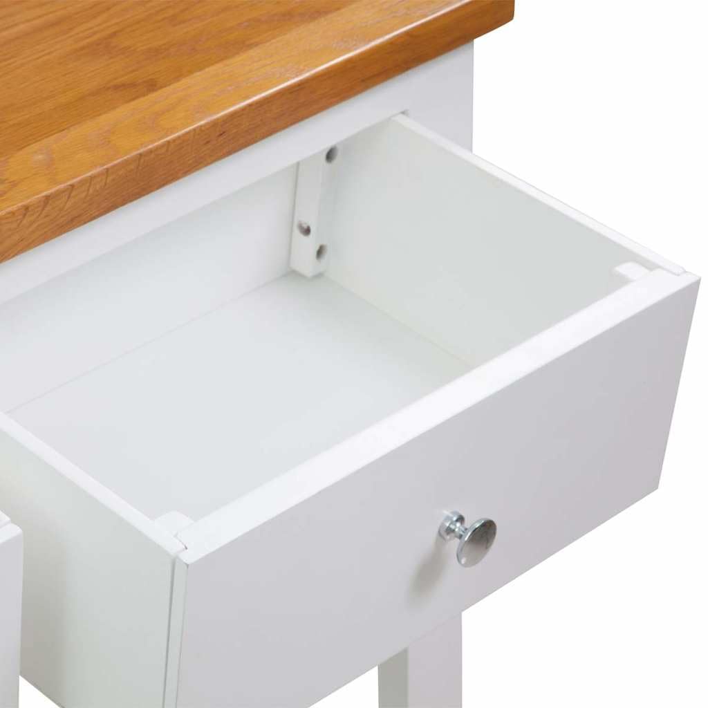 Solid Oak Wood Console Table U503185