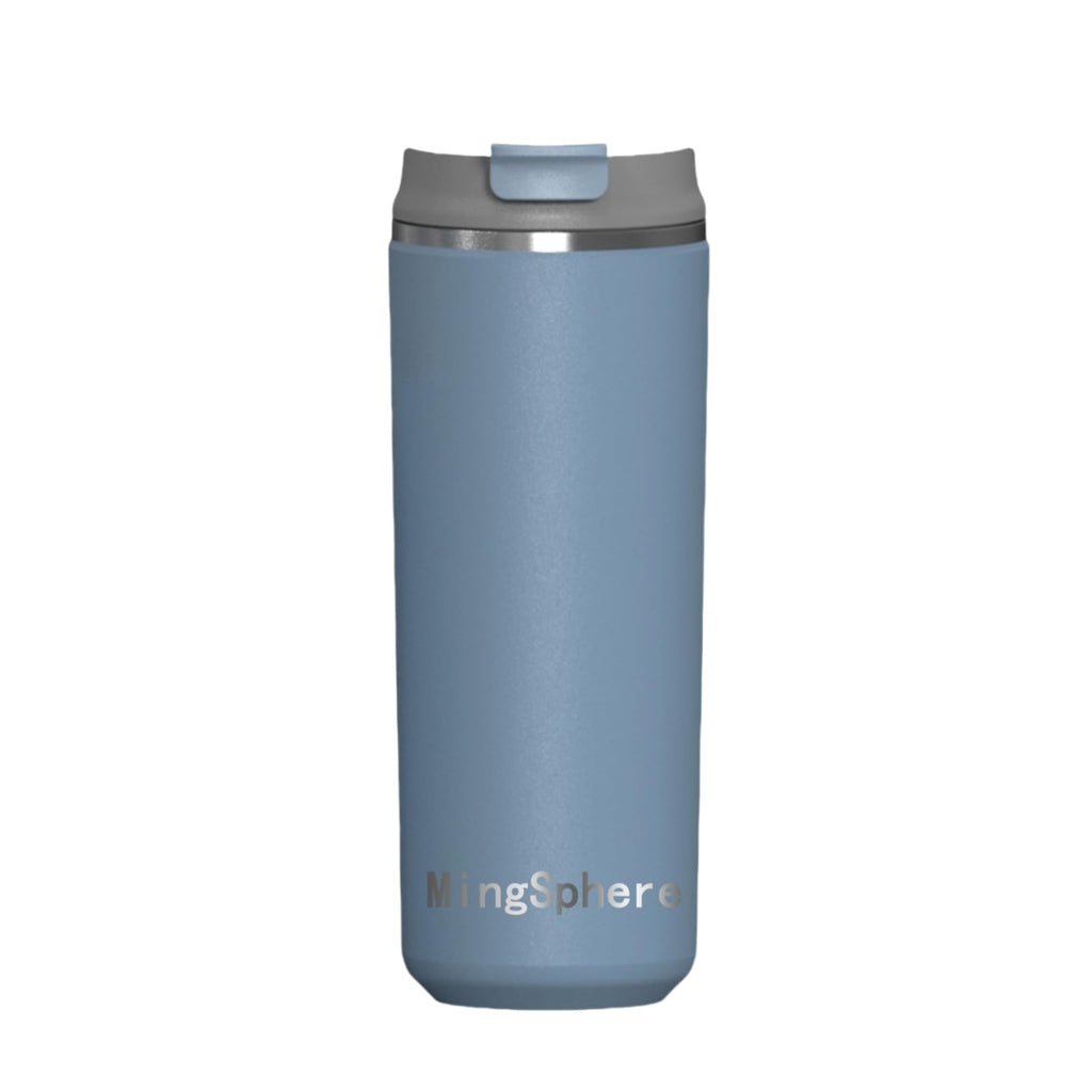 16oz Insulated Stainless Steel Coffee Cup with Flip Lid, Blue F824068