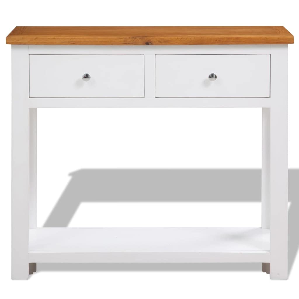Solid Oak Wood Console Table G71964
