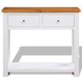 Solid Oak Wood Console Table U503185