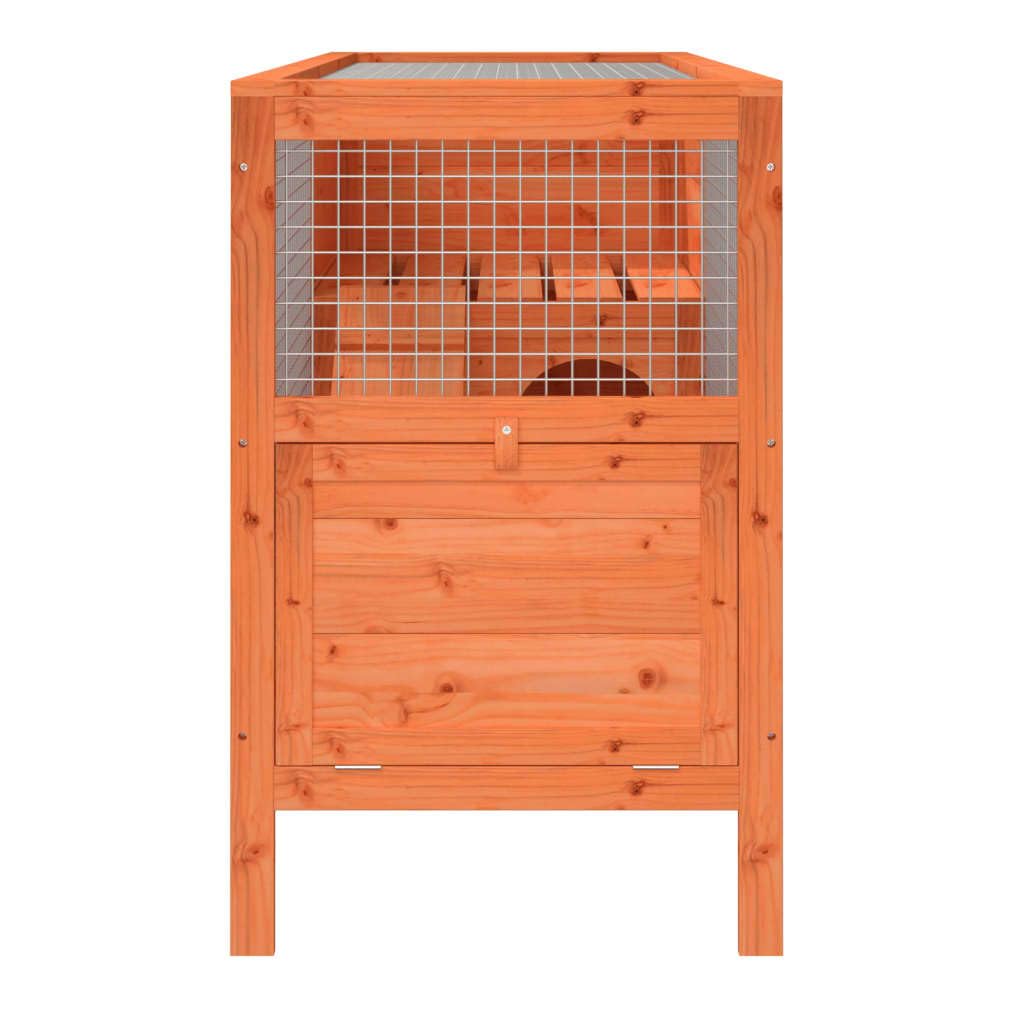 2-Tier Solid Pine Wood Rabbit Hutch U497