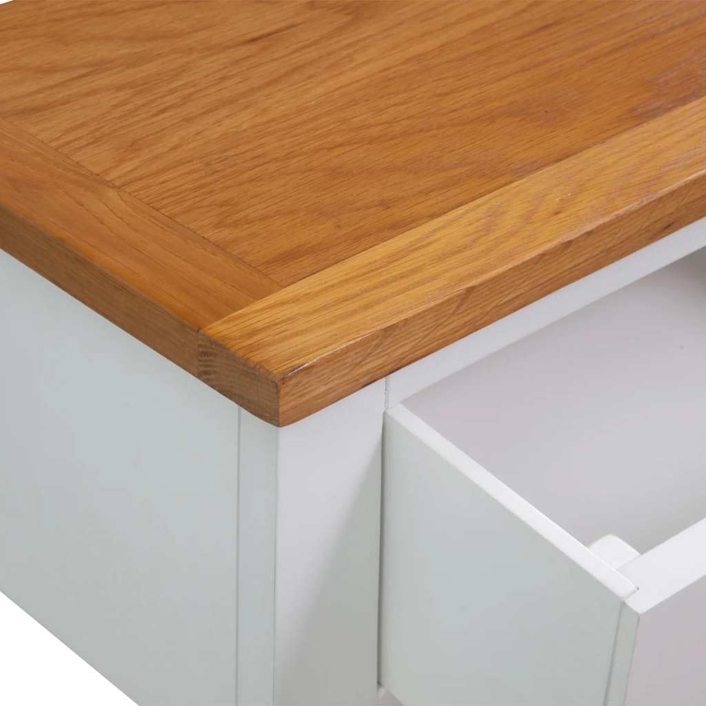 Solid Oak Wood Console Table U503185