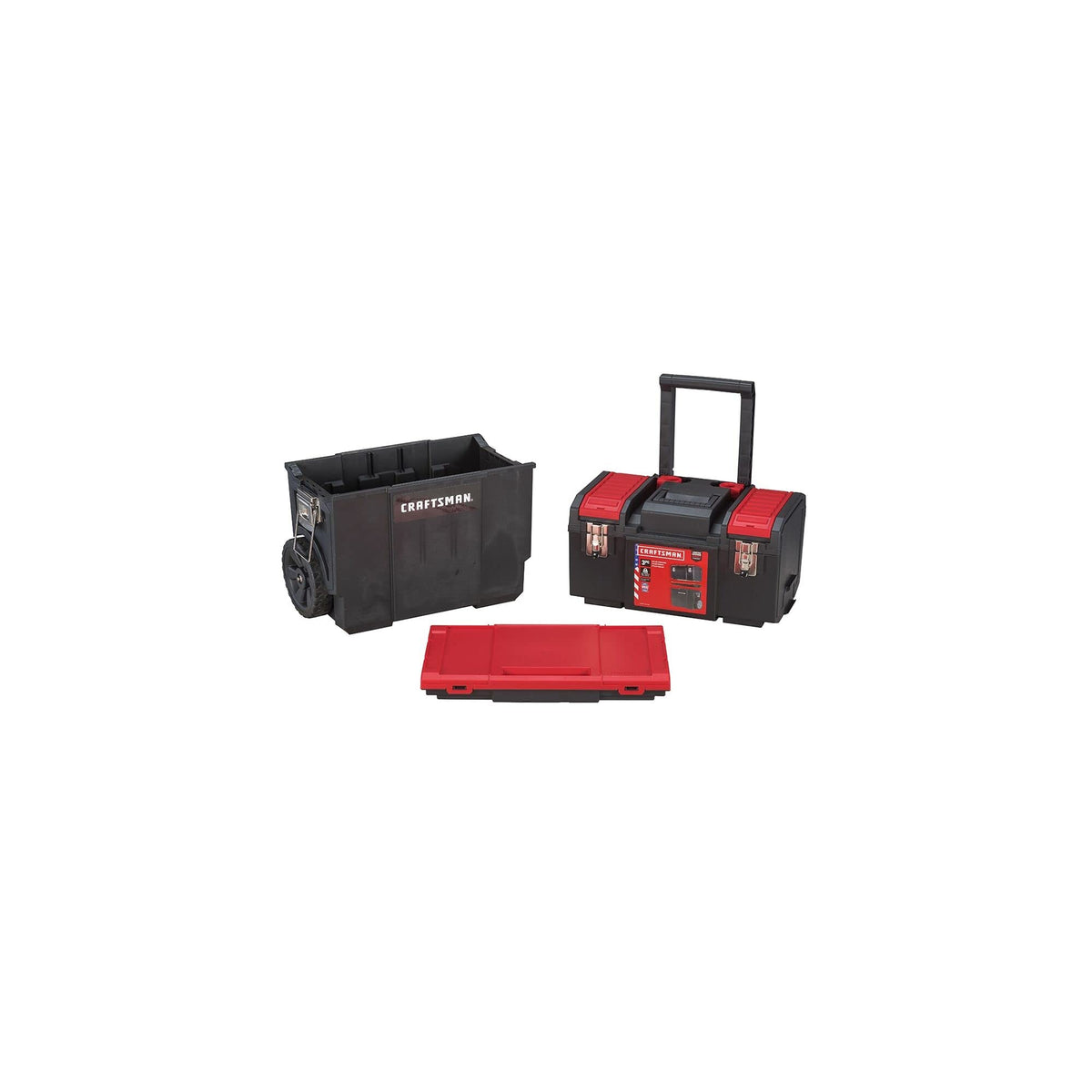 19-in. 3-in-1 Rolling Tool Box with Wheels D39734