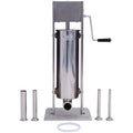 7L Stainless Steel Vertical Sausage Stuffer with 4 Stuffing Tubes G265830