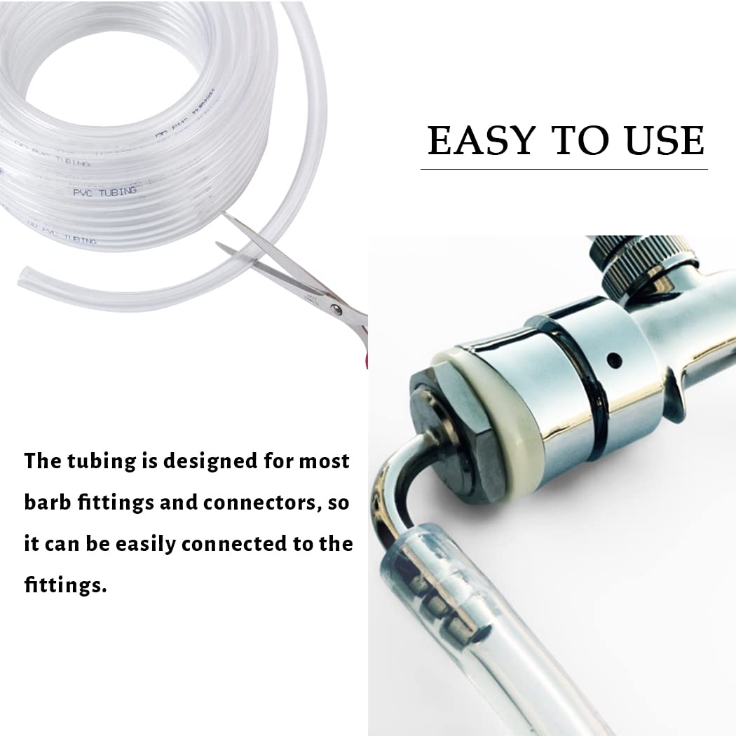 3/4" ID x 100ft Clear Vinyl Tubing O437