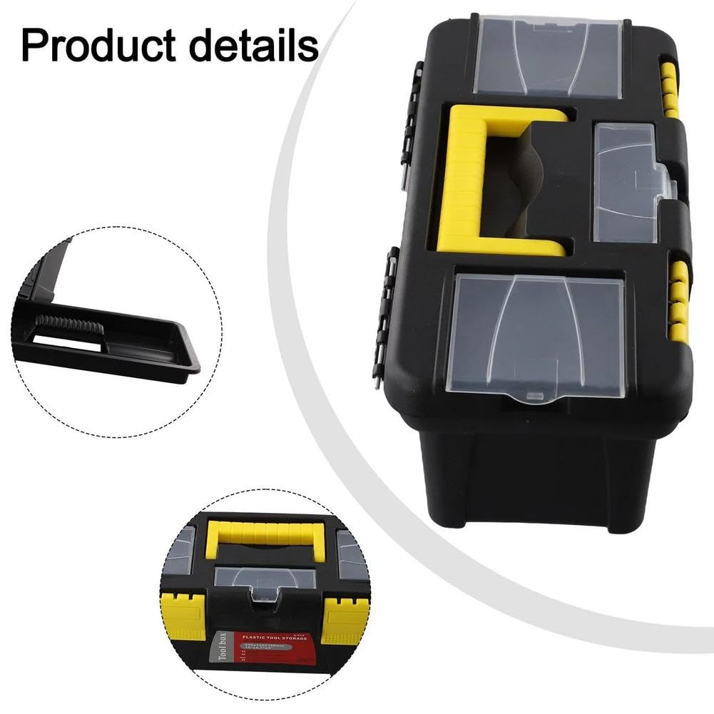 10-Inch Two-Layer Plastic Toolbox with Reinforced Handle R826