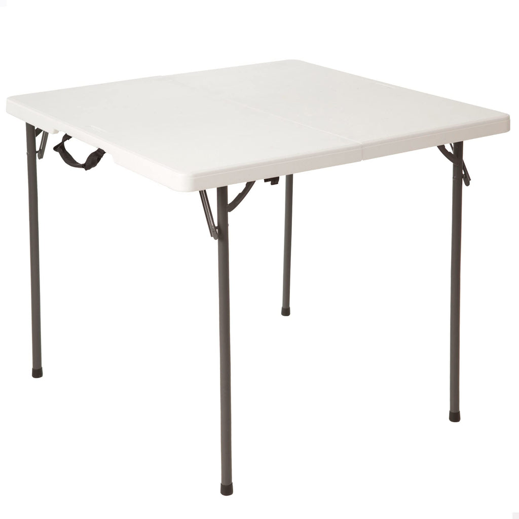 White 34 Inch Fold in Half Square Table H457178