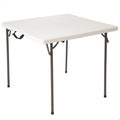 White 34 Inch Fold in Half Square Table H457178