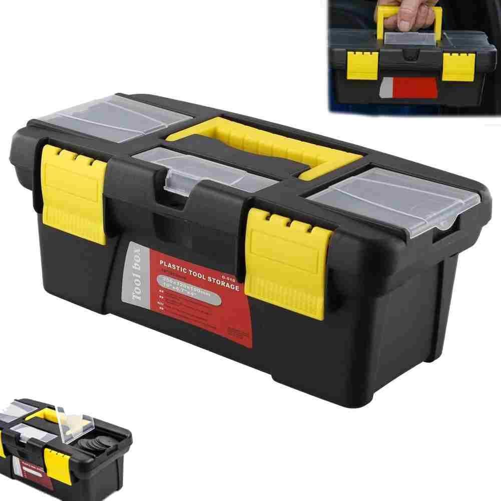 10-Inch Two-Layer Plastic Toolbox with Reinforced Handle R826