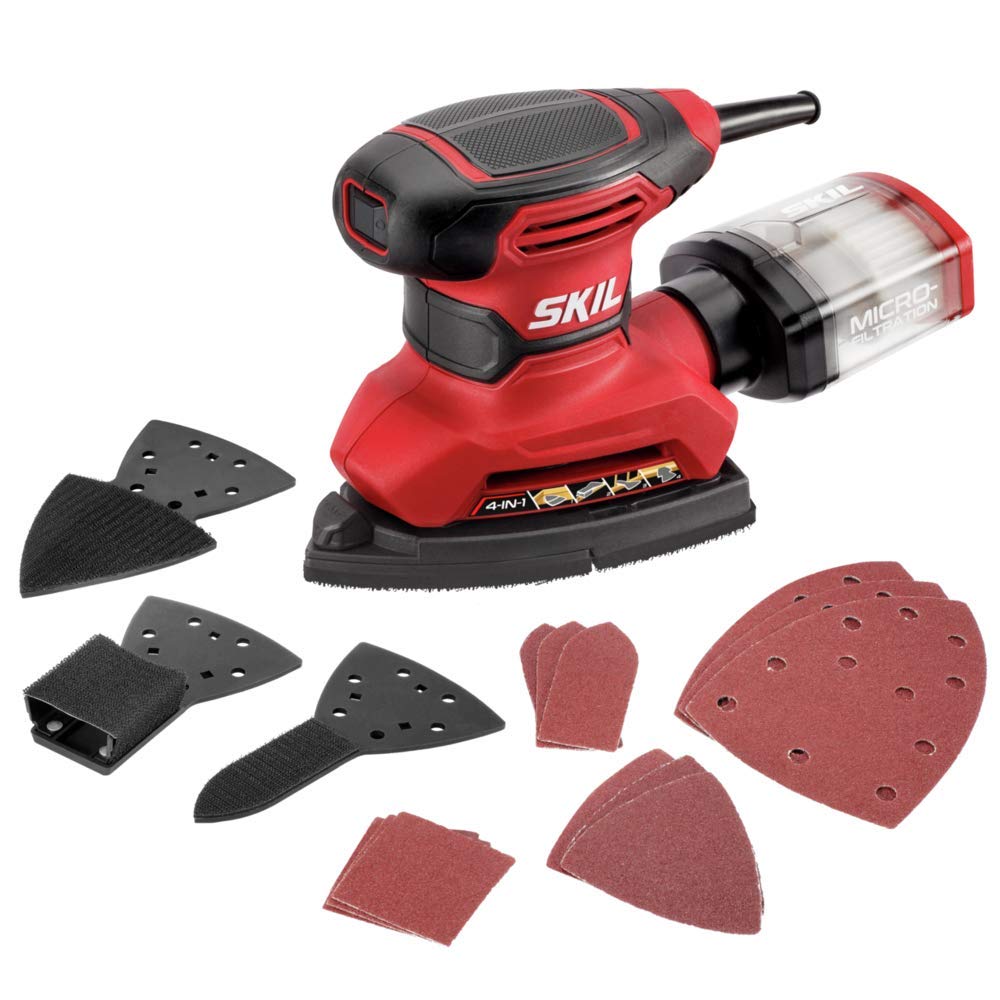 Corded Multi-Function Detail Sander with 12pc Sanding Sheet K4519