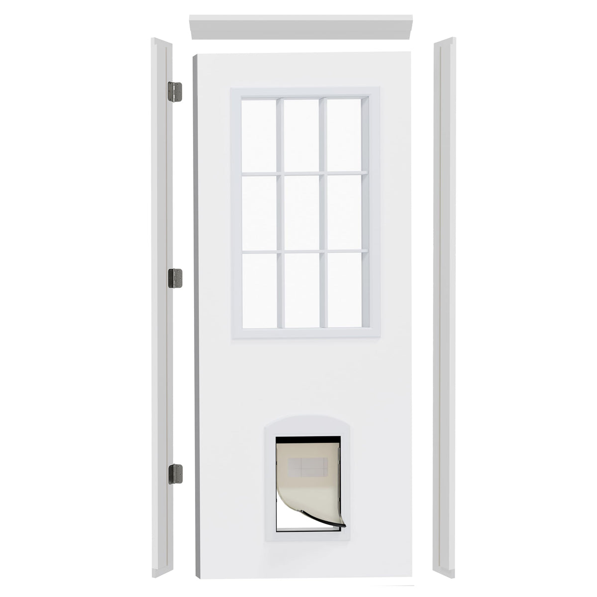 36" x 80" Front Door Slab with Prehung Door Jamb D3143