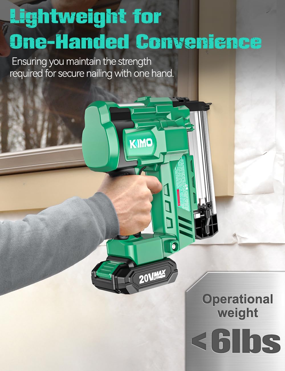 18 Gauge Cordless Brad Nailer and Stapler with Battery S1350
