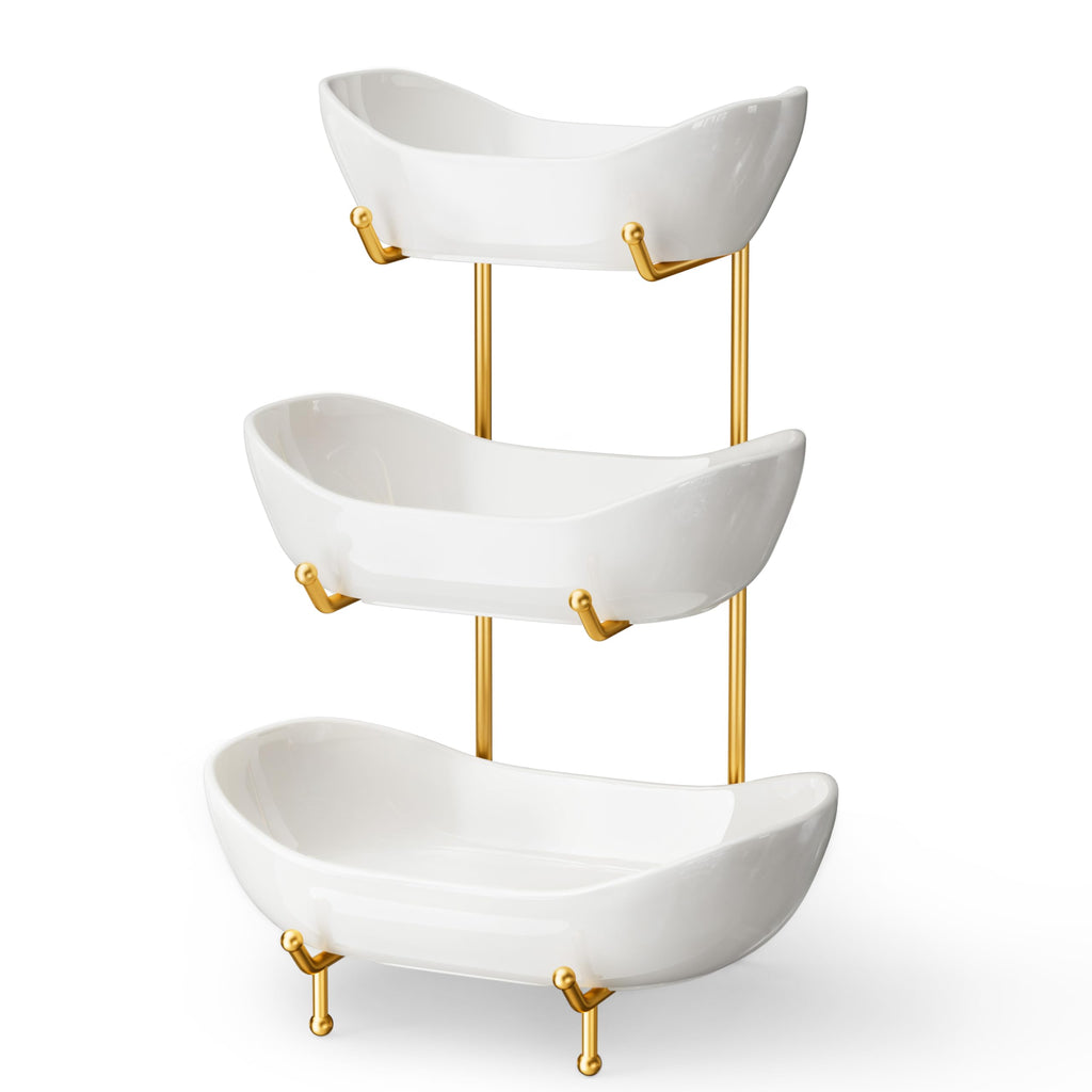 Ceramic 3 Tier Fruit Bowl R675