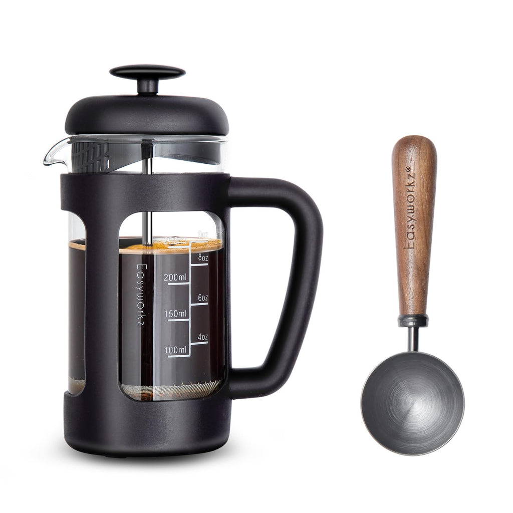 12 oz French Press Coffee Tea Maker with Measuring Spoon P523