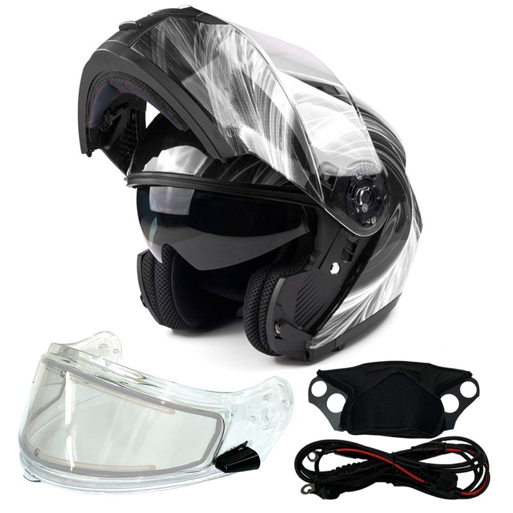 Full Face Snowmobile Helmet with Heated Shield P389613
