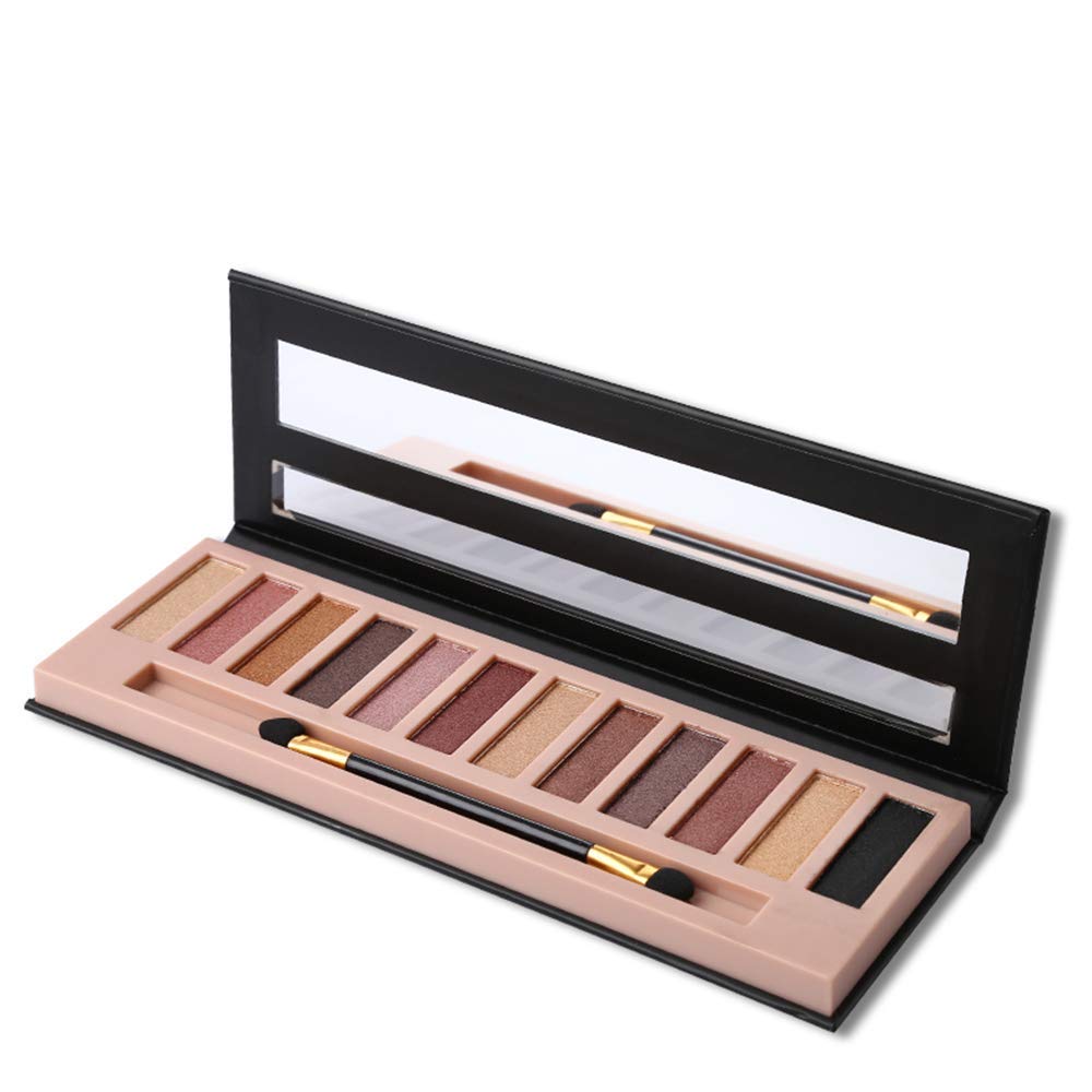 2 Pack Nude Matte Shimmer Glitter Eyeshadow Palette Set L180