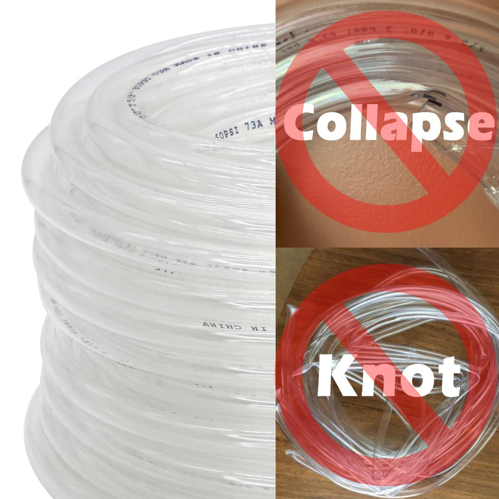 3/4" ID x 100ft Clear Vinyl Tubing O437