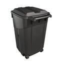 45 Gallon Black Wheeled Plastic Garbage Can T240861