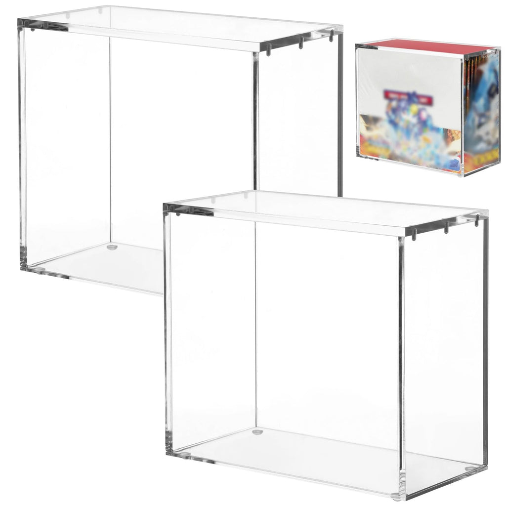 2 Pcs Acrylic Display Cases with Lid L56775