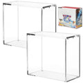 2 Pcs Acrylic Display Cases with Lid L56775