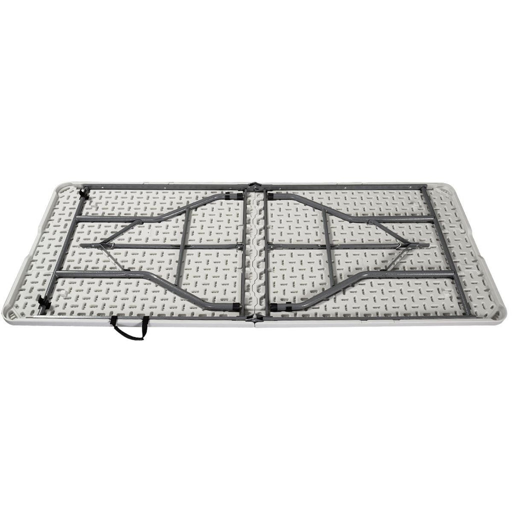 6' Folding Table Portable Plastic Indoor Outdoor White D101