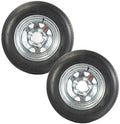 2-Pack Trailer Tire Rim Assembly 5.30-12 12 Inch Galvanized LRC D26347