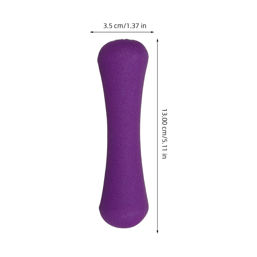 Bone-shaped Hand Dumbbells 2pcs 0.5kg Purple Neoprene Coated B33951