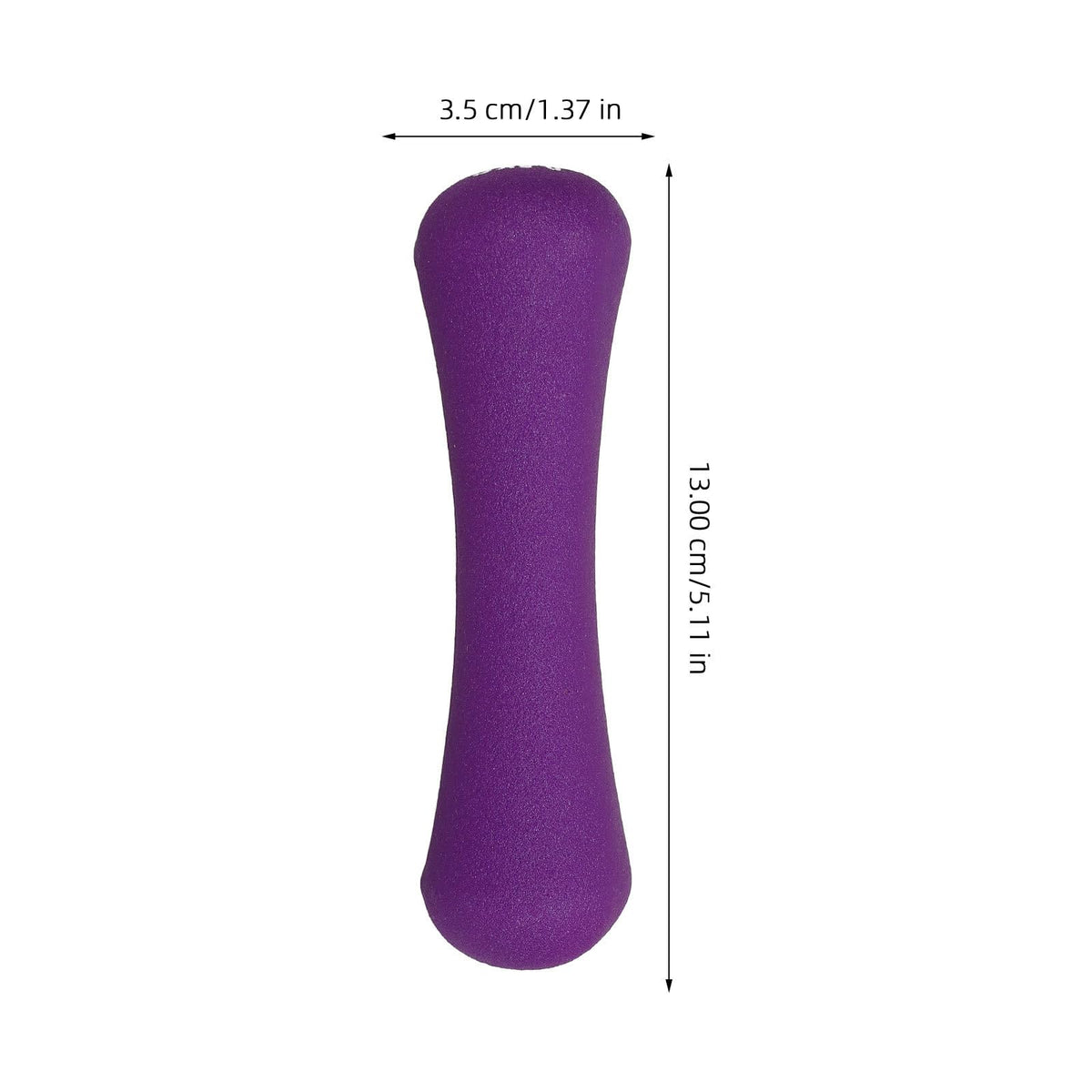Bone-shaped Hand Dumbbells 2pcs 0.5kg Purple Neoprene Coated B33951