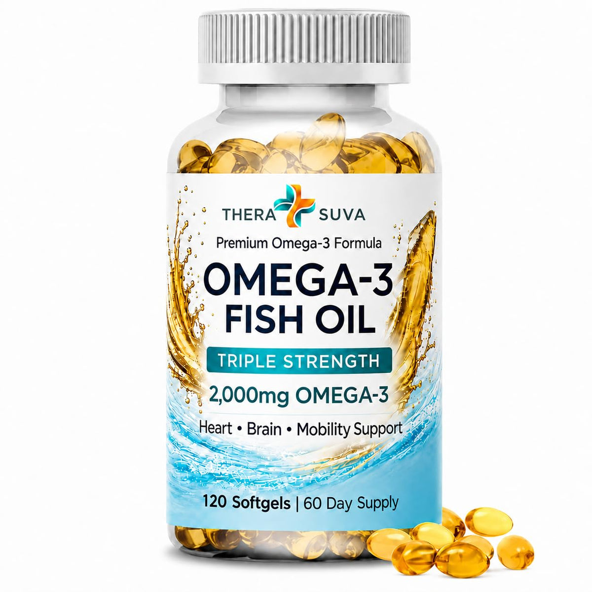 Wild Alaskan Fish Oil 2000mg Omega-3 120 Veggie Softgels D488524