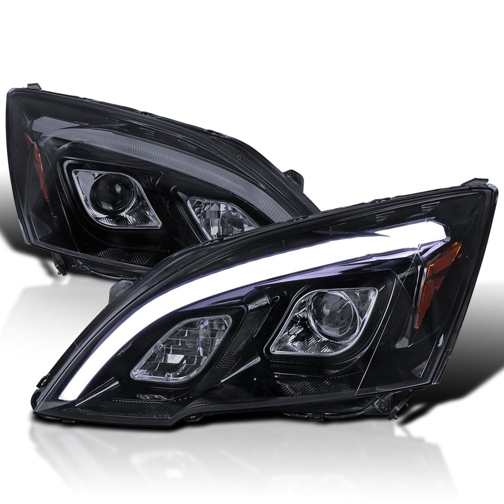 Glossy Black LED Projector Headlights N2132
