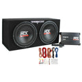 12" 1200 Watt Car Subwoofer Enclosure with Amplifier & Wiring Kit C8900