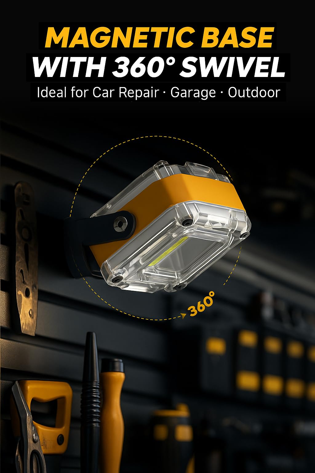 2 Pack Rechargeable LED Work Light C154731