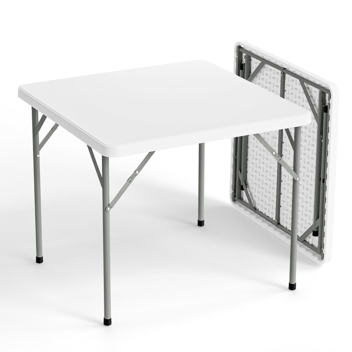 White 34 inch Folding Card Table O830035
