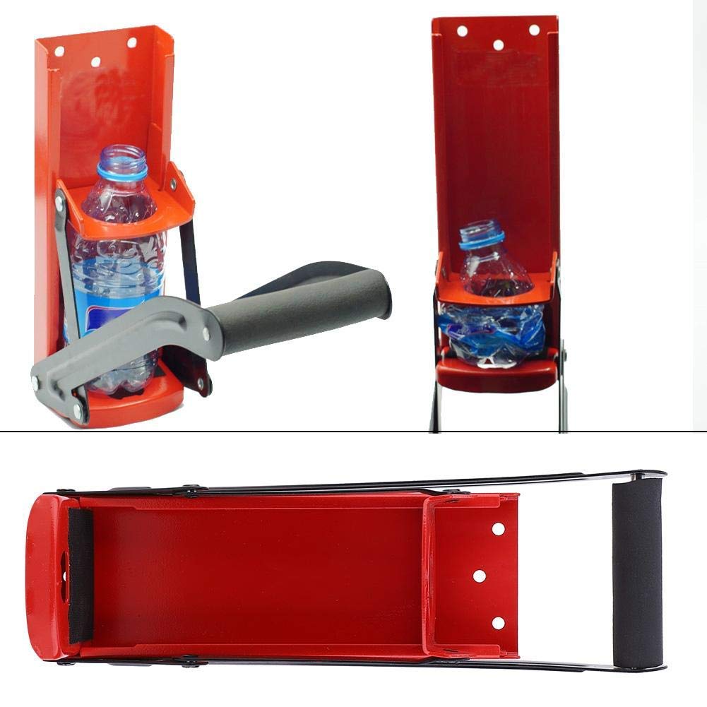 500ML Red Steel Can Crusher with Opener Y846236
