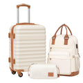 White 3 Piece Hardside Luggage Set L52625
