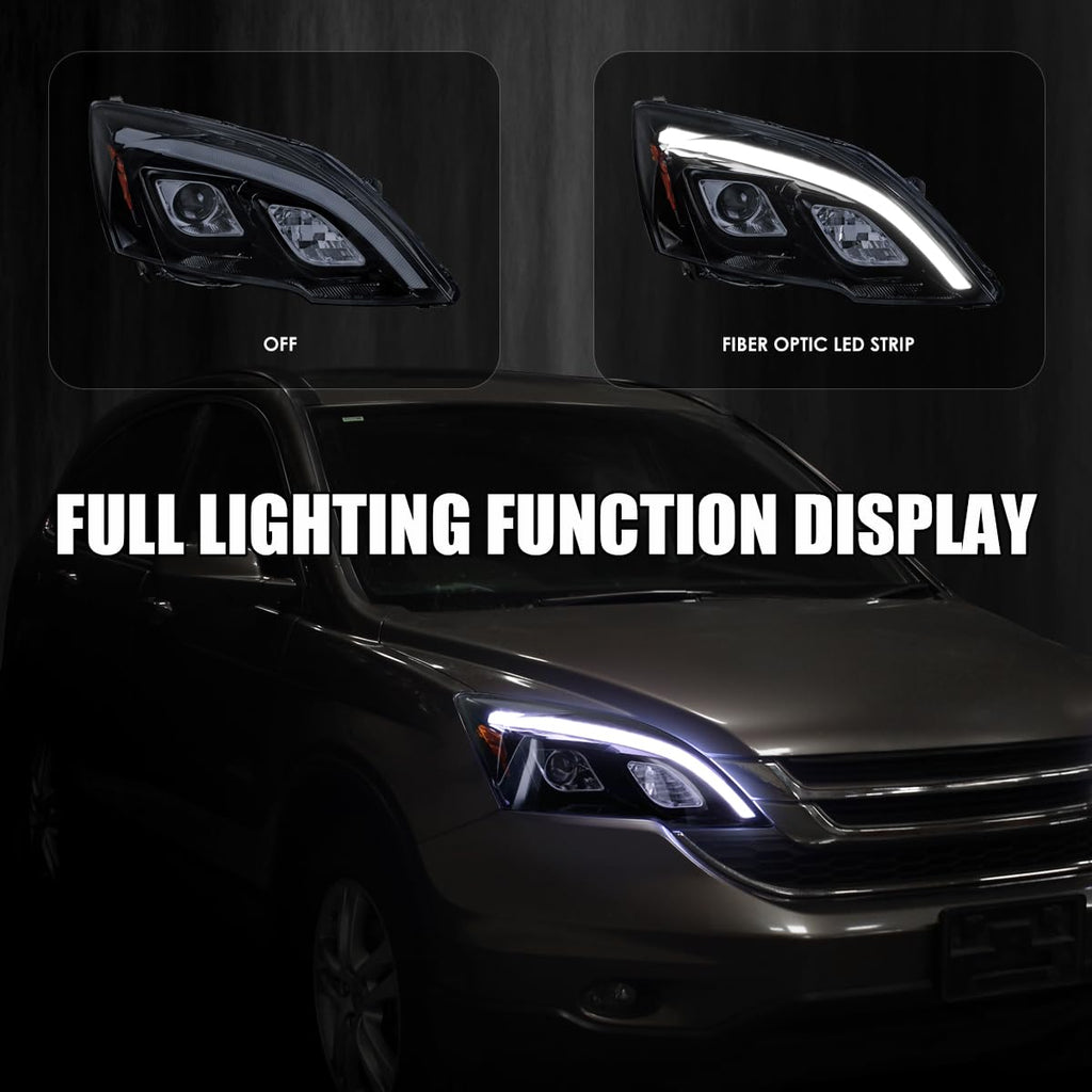 Glossy Black LED Projector Headlights N2132