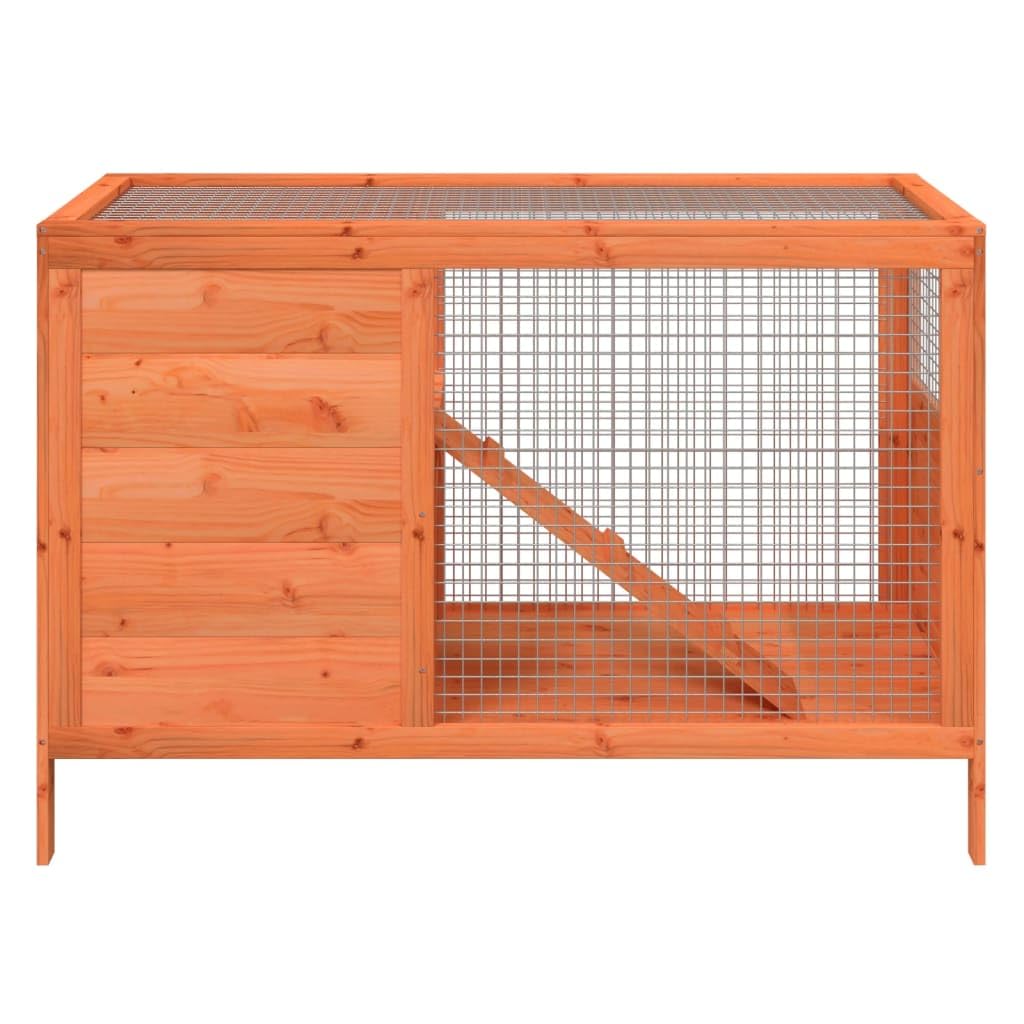 2 Tier Solid Wood Rabbit Hutch with Ramp P407