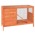 2 Tier Solid Wood Rabbit Hutch with Ramp P407