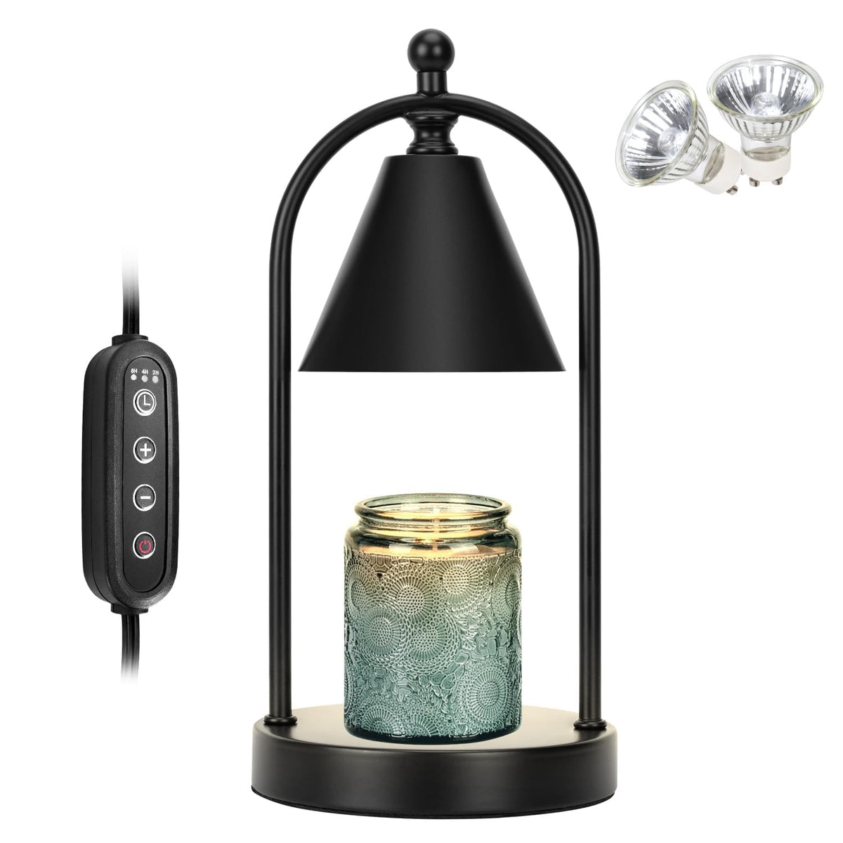 Black Candle Warmer Lamp with Timer Q999720