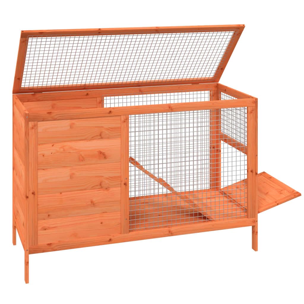 2 Tier Solid Wood Rabbit Hutch with Ramp P407