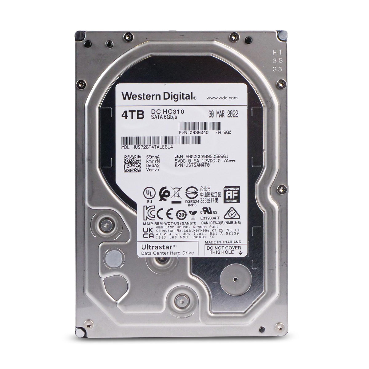 4TB 7200 RPM SATA 3.5-inch Internal Hard Disk Drive O74422