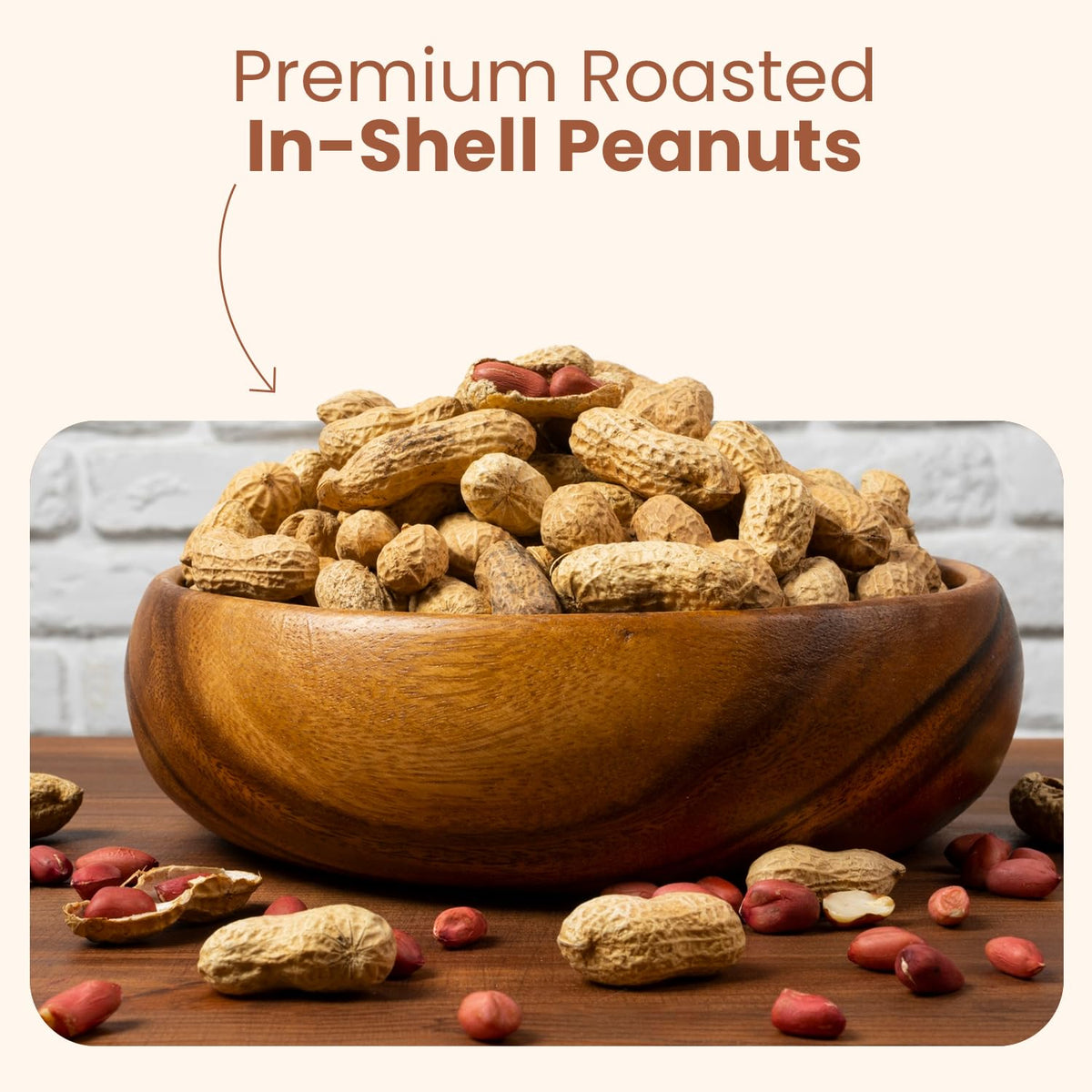Unsalted Roasted In-Shell Peanuts 5 lb Bag X462