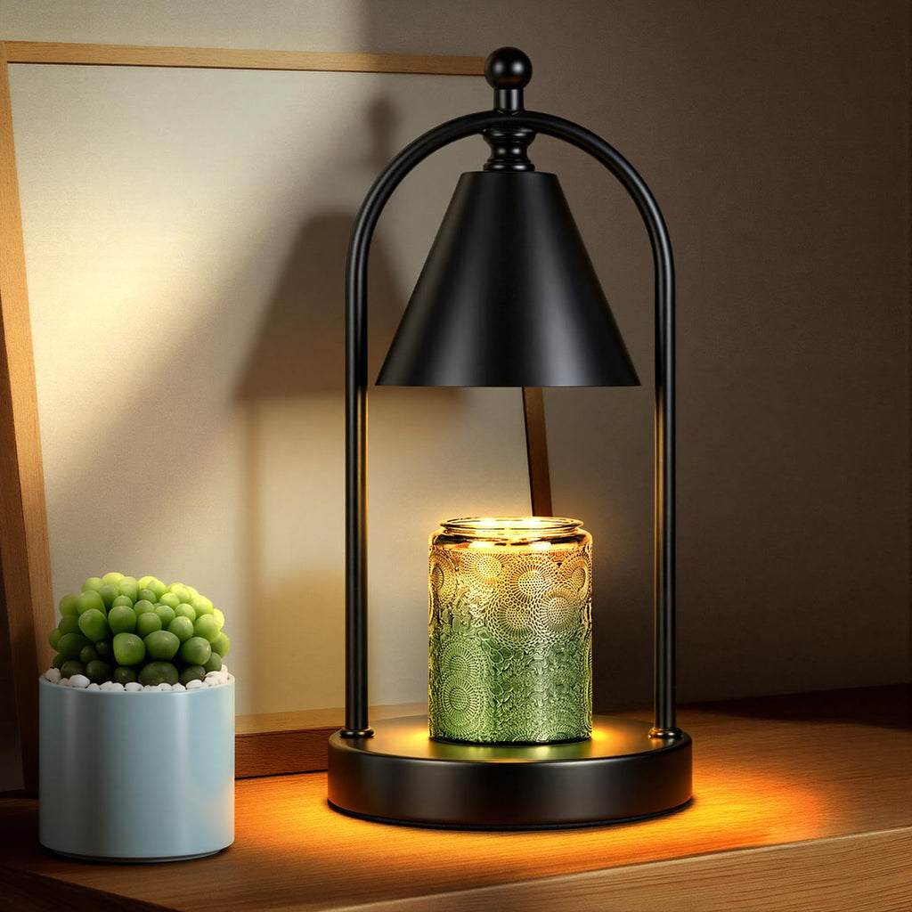 Black Candle Warmer Lamp with Timer Q999720