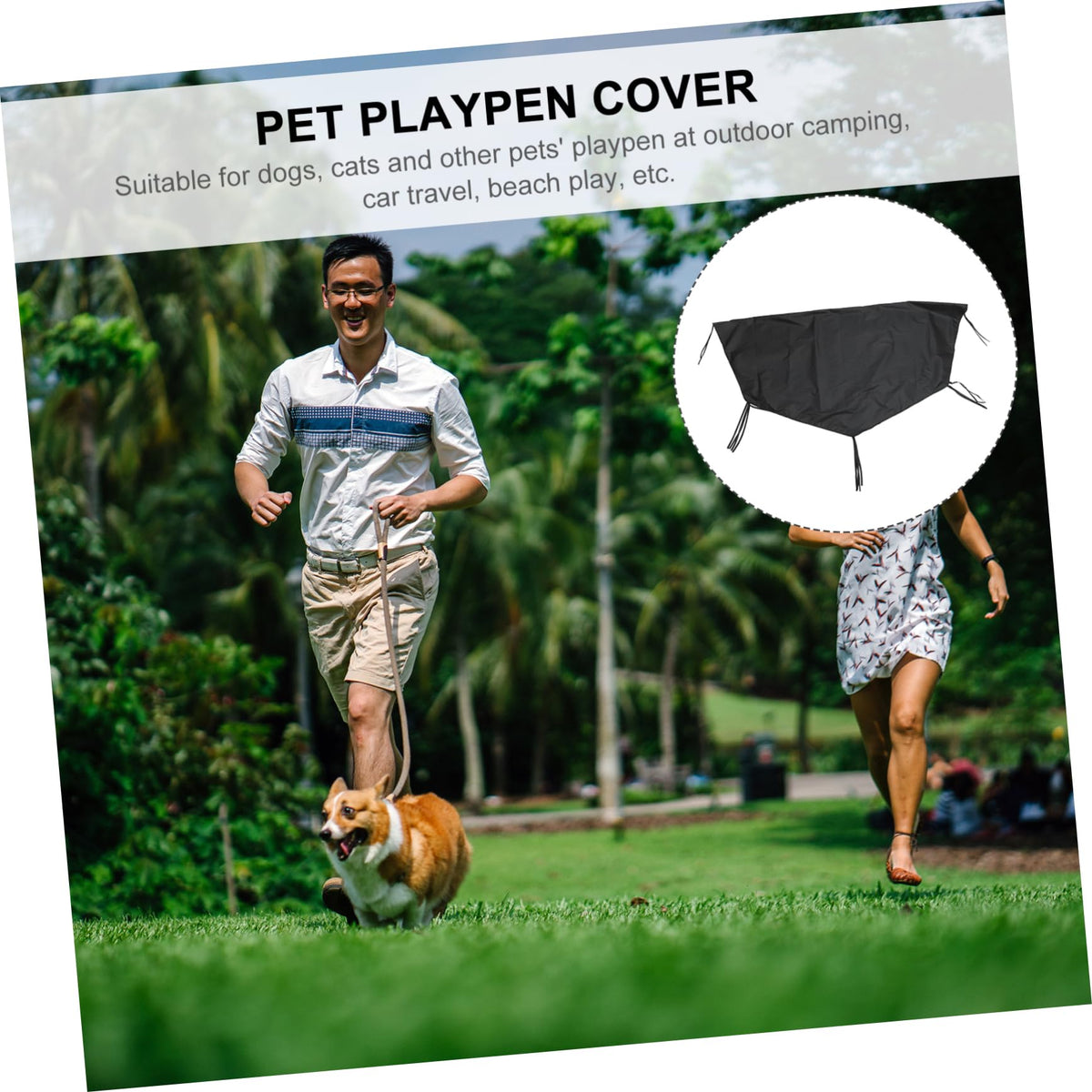 2pcs Heavy Duty Oxford Dog Crate Cover O620581
