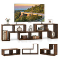 Brown 3-Piece TV Stand with Storage Cubes I42088