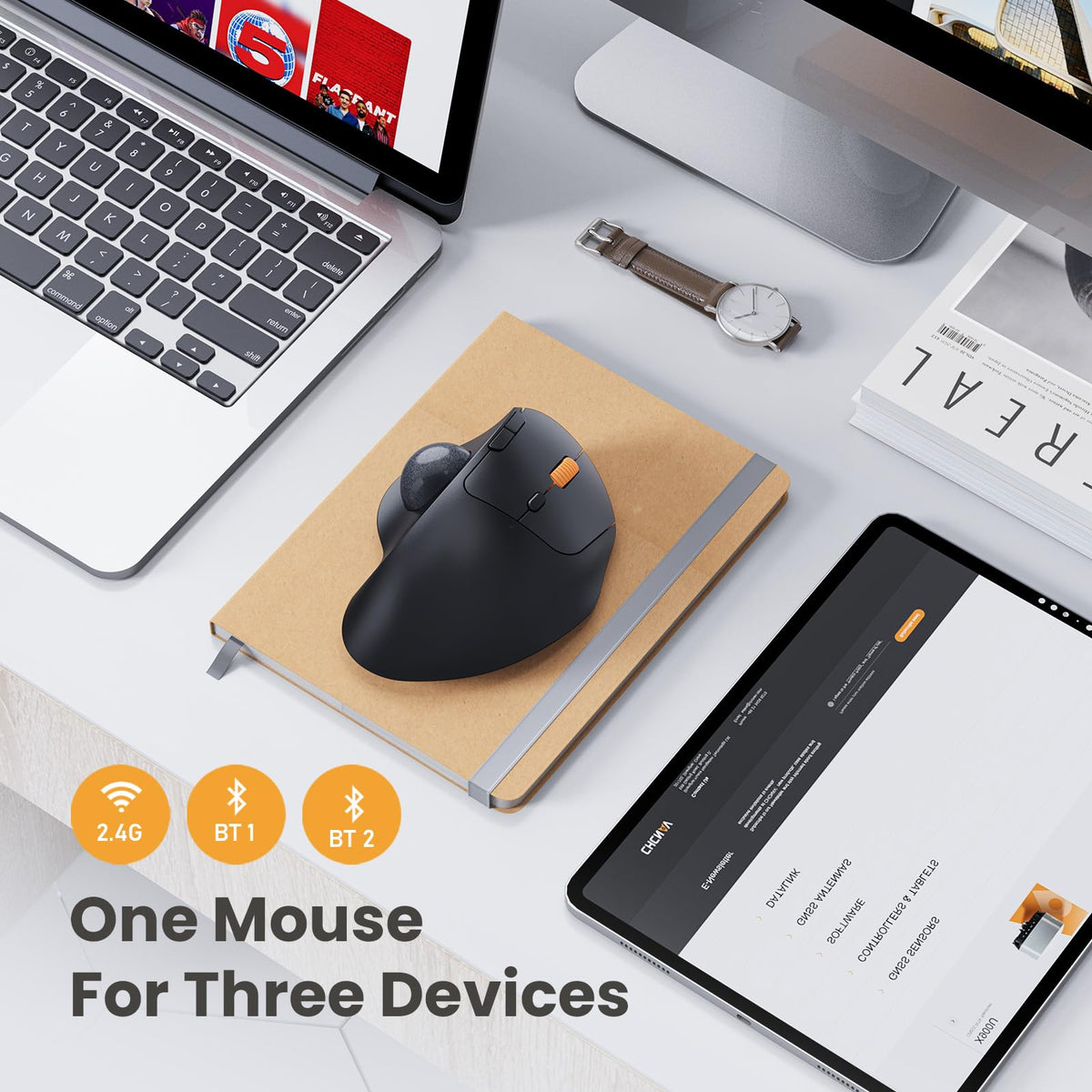 Wireless Bluetooth Trackball Mouse K6778