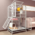4-Tier Detachable Metal Wire Cat Cage with Hammock K486