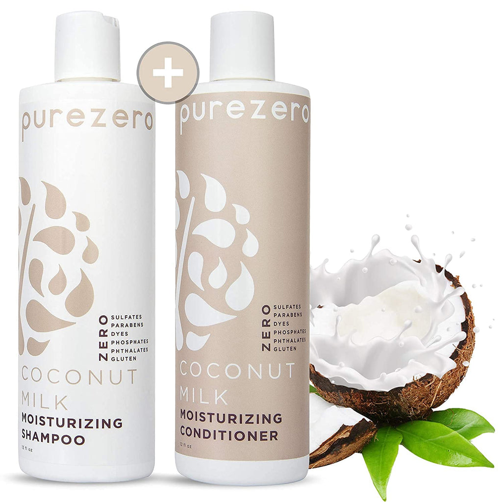 Coconut Milk Shampoo & Conditioner Set Vegan Sulfate Free H72875