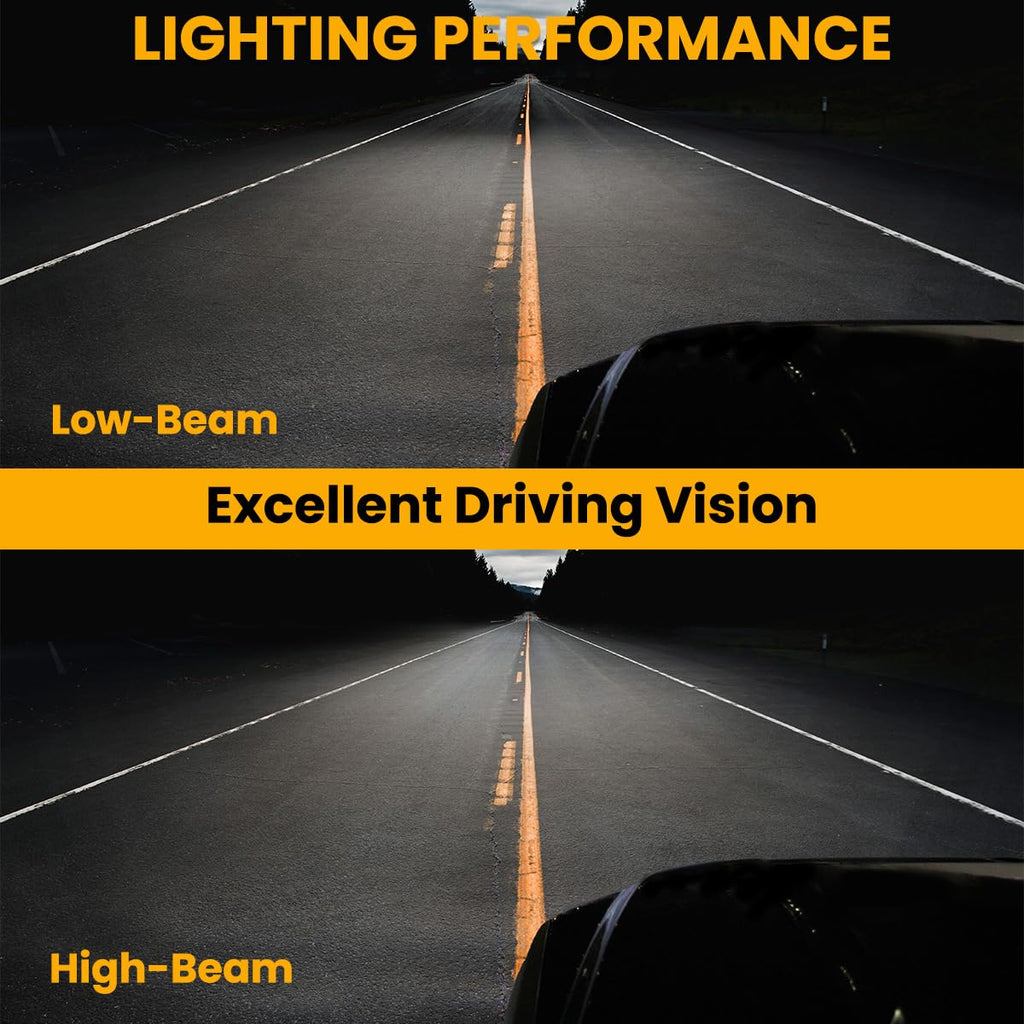 Glossy Black LED Projector Headlights N2132