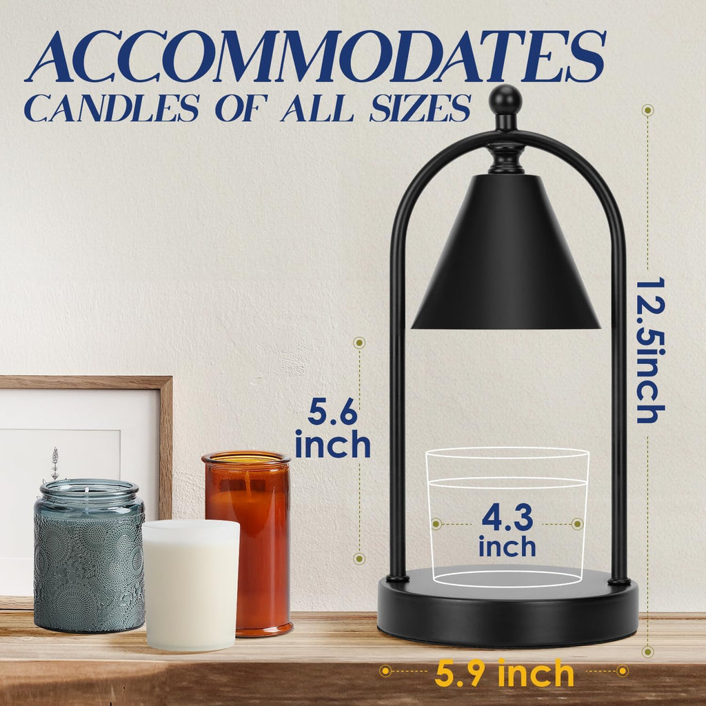 Black Candle Warmer Lamp with Timer Q999720